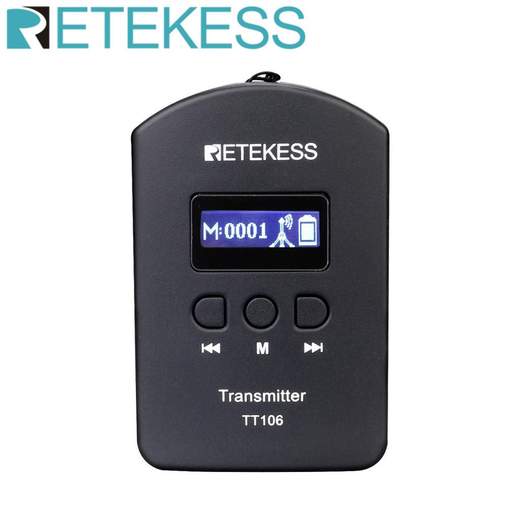 Профессиональный беспроводной передатчик Retekess TT106 UHF Для экскурсии по заводу