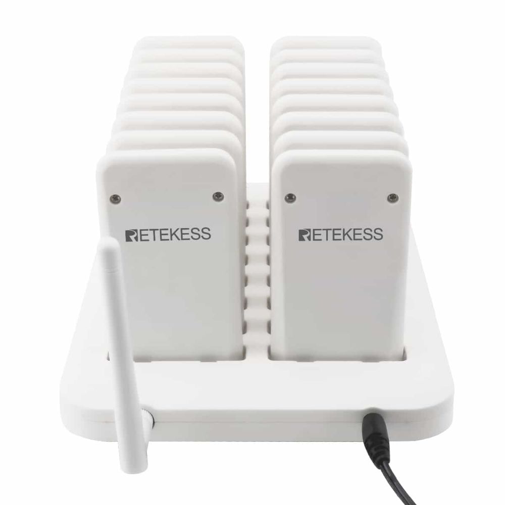 Retekess TD157 R22157W беспроводная пейджерная система  белого цвета